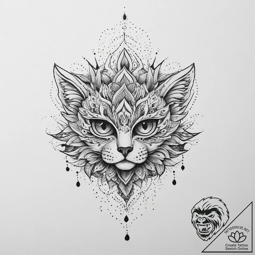 Tattoo sketch elegant tattoo, tattoo sketch d... - tattoo sketch (№1755916673_0, 23.08.2025 02:37) — tattoovalue.net