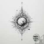 Tattoo sketch cosmic fable, tattoo line art,… – tattoo sketch (№1755917657_0, 23.08.2025 02:54) — tattoovalue.net