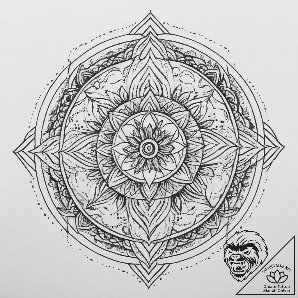 Tattoo sketch shadow, tattoo flash sheet desi... - tattoo sketch (№1755919231_0, 23.08.2025 03:20) — tattoovalue.net