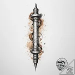 Tattoo sketch poet a scroll with a poem, arti… – tattoo sketch (№1755920619_0, 23.08.2025 03:43) — tattoovalue.net