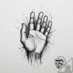 Tattoo sketch hands with a document, tattoo f… – tattoo sketch (№1755923211_0, 23.08.2025 04:26) — tattoovalue.net