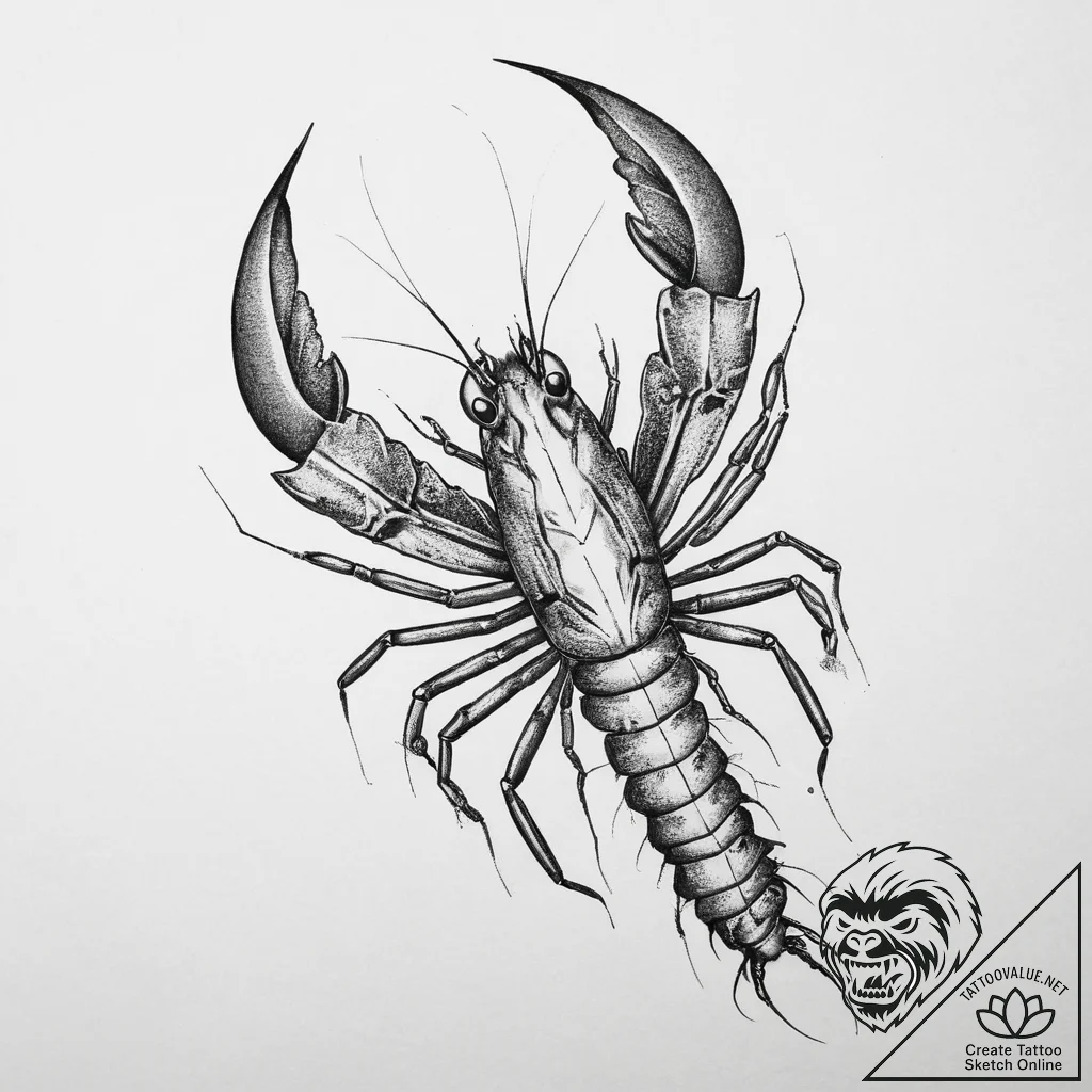 Tattoo sketch prawn, tattoo drawing outline,... - tattoo sketch (№1755923409_0, 23.08.2025 04:30) — tattoovalue.net