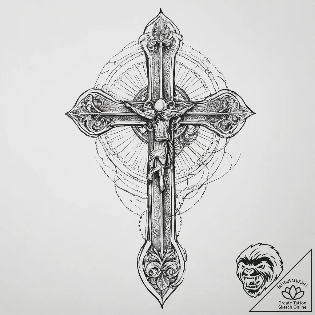 Tattoo sketch gold, artistic tattoo sketch, o... - tattoo sketch (№1755926833_0, 23.08.2025 05:27) — tattoovalue.net