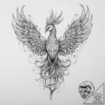 Tattoo sketch phoenix, tattoo flash sheet des… – tattoo sketch (№1755927628_0, 23.08.2025 05:40) — tattoovalue.net