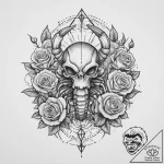 Tattoo sketch crayfish, concept art for tatto… – tattoo sketch (№1755928430_0, 23.08.2025 05:53) — tattoovalue.net