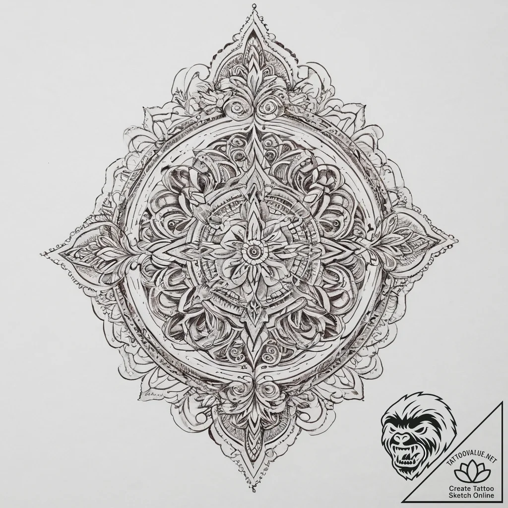 Tattoo sketch link, tattoo line art, sepia to... - tattoo sketch (№1755929027_0, 23.08.2025 06:03) — tattoovalue.net