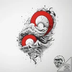 Tattoo sketch cosmic wave, tattoo sketch desi… – tattoo sketch (№1755929426_0, 23.08.2025 06:10) — tattoovalue.net