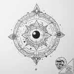 Tattoo sketch cosmic dimension – tattoo sketch (№1755930019_0, 23.08.2025 06:20) — tattoovalue.net