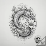 Tattoo sketch moonflower, ink illustration fo… – tattoo sketch (№1755930215_0, 23.08.2025 06:23) — tattoovalue.net