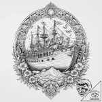 Tattoo sketch noah’s ark animals, ink illustr… – tattoo sketch (№1755931589_0, 23.08.2025 06:46) — tattoovalue.net
