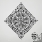 Tattoo sketch slavic embroidery pattern with… – tattoo sketch (№1755932572_0, 23.08.2025 07:02) — tattoovalue.net