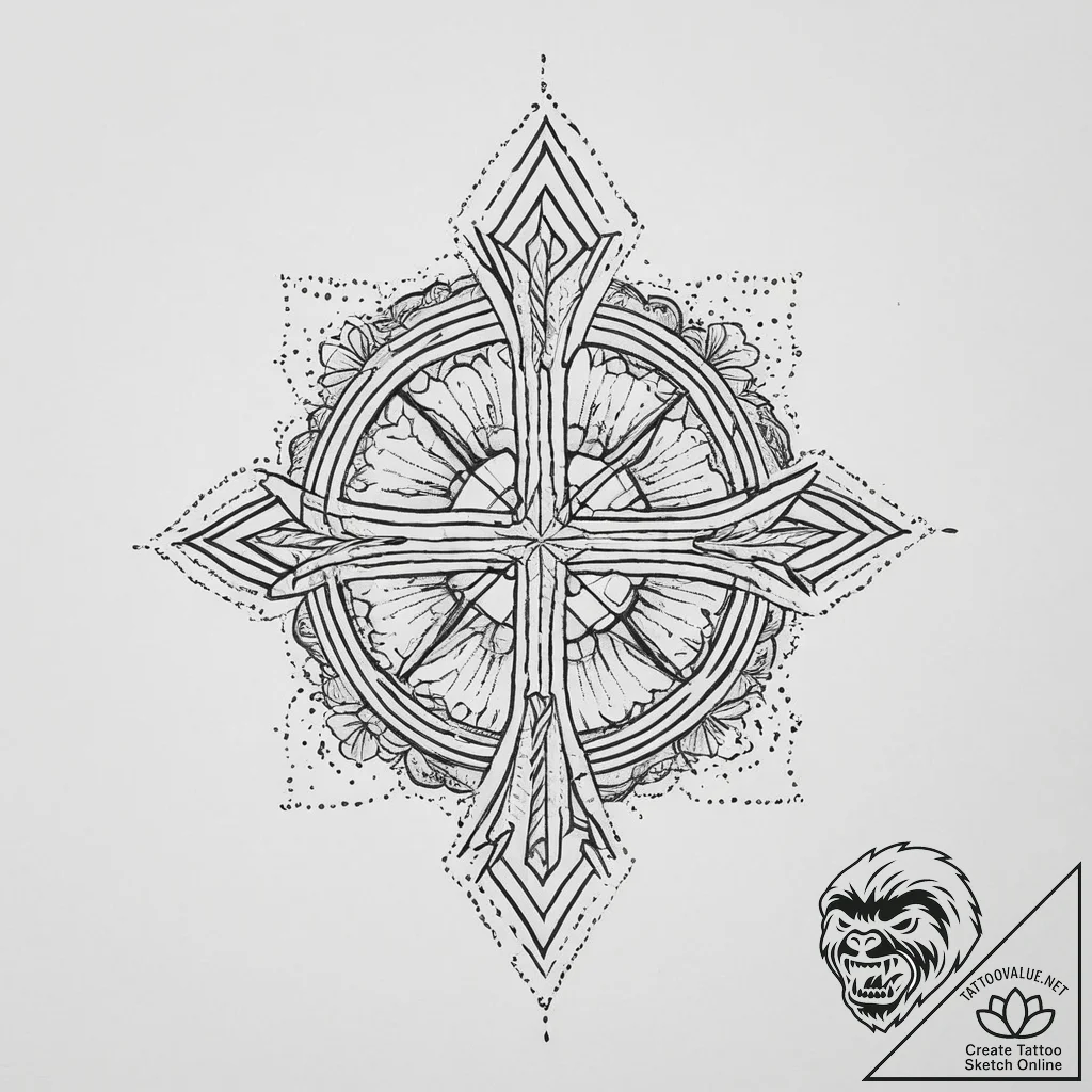 Tattoo sketch allah symbol, tattoo sketch des... - tattoo sketch (№1755934564_0, 23.08.2025 07:36) — tattoovalue.net