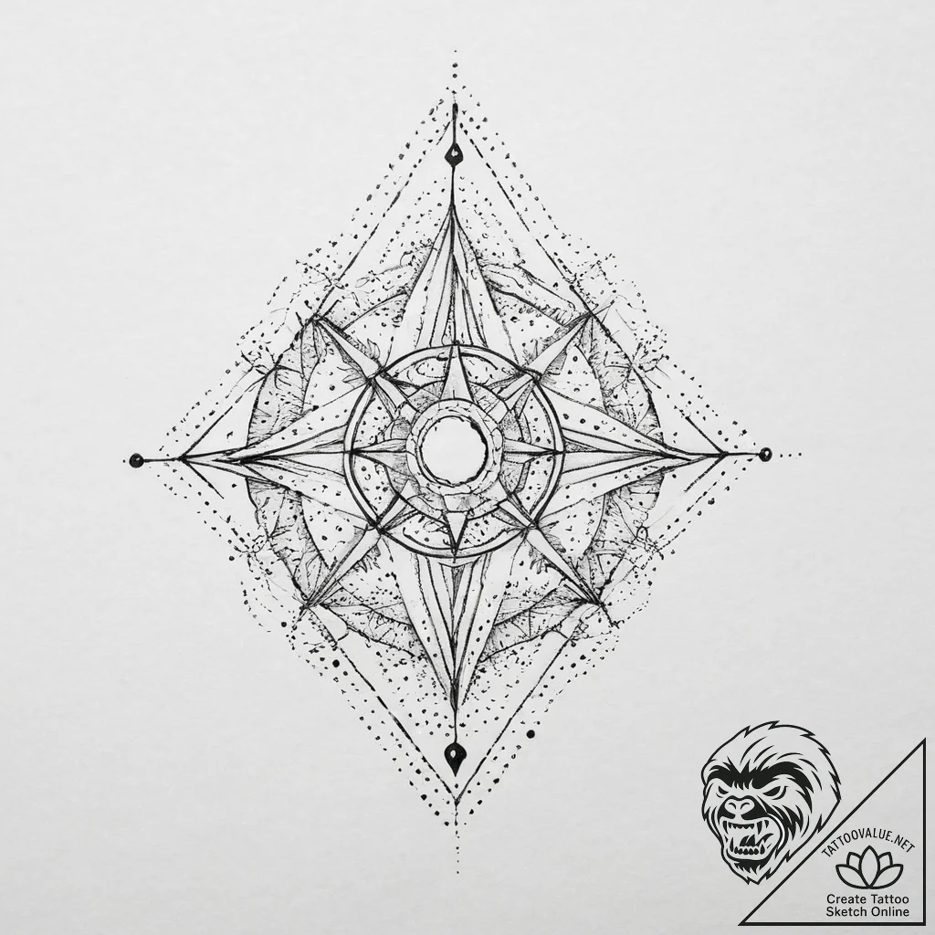 Tattoo sketch cosmic space, tattoo line art,... - tattoo sketch (№1755934769_0, 23.08.2025 07:39) — tattoovalue.net