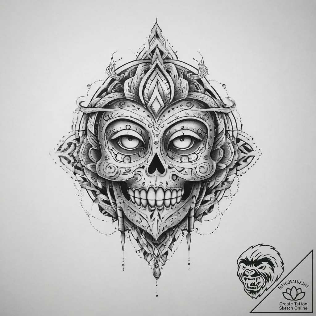 Tattoo sketch a symbolic event, tattoo flash... - tattoo sketch (№1755936771_0, 23.08.2025 08:12) — tattoovalue.net