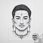 Tattoo sketch chicano портрет с платком, ink… – tattoo sketch (№1755941551_0, 23.08.2025 09:32) — tattoovalue.net