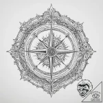 Tattoo sketch узор в виде компаса, artistic t… – tattoo sketch (№1755942542_0, 23.08.2025 09:49) — tattoovalue.net