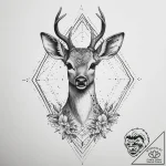Tattoo sketch graceful fawn tattoo, tattoo sk… – tattoo sketch (№1755942740_0, 23.08.2025 09:52) — tattoovalue.net