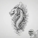Tattoo sketch needlefish, tattoo drawing outl… – tattoo sketch (№1755944511_0, 23.08.2025 10:21) — tattoovalue.net