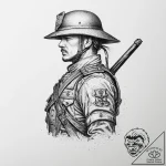 Tattoo sketch cavalry soldier, tattoo sketch… – tattoo sketch (№1755945101_0, 23.08.2025 10:31) — tattoovalue.net