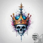 Tattoo sketch lich’s crown, tattoo sketch des… – tattoo sketch (№1755946283_0, 23.08.2025 10:51) — tattoovalue.net