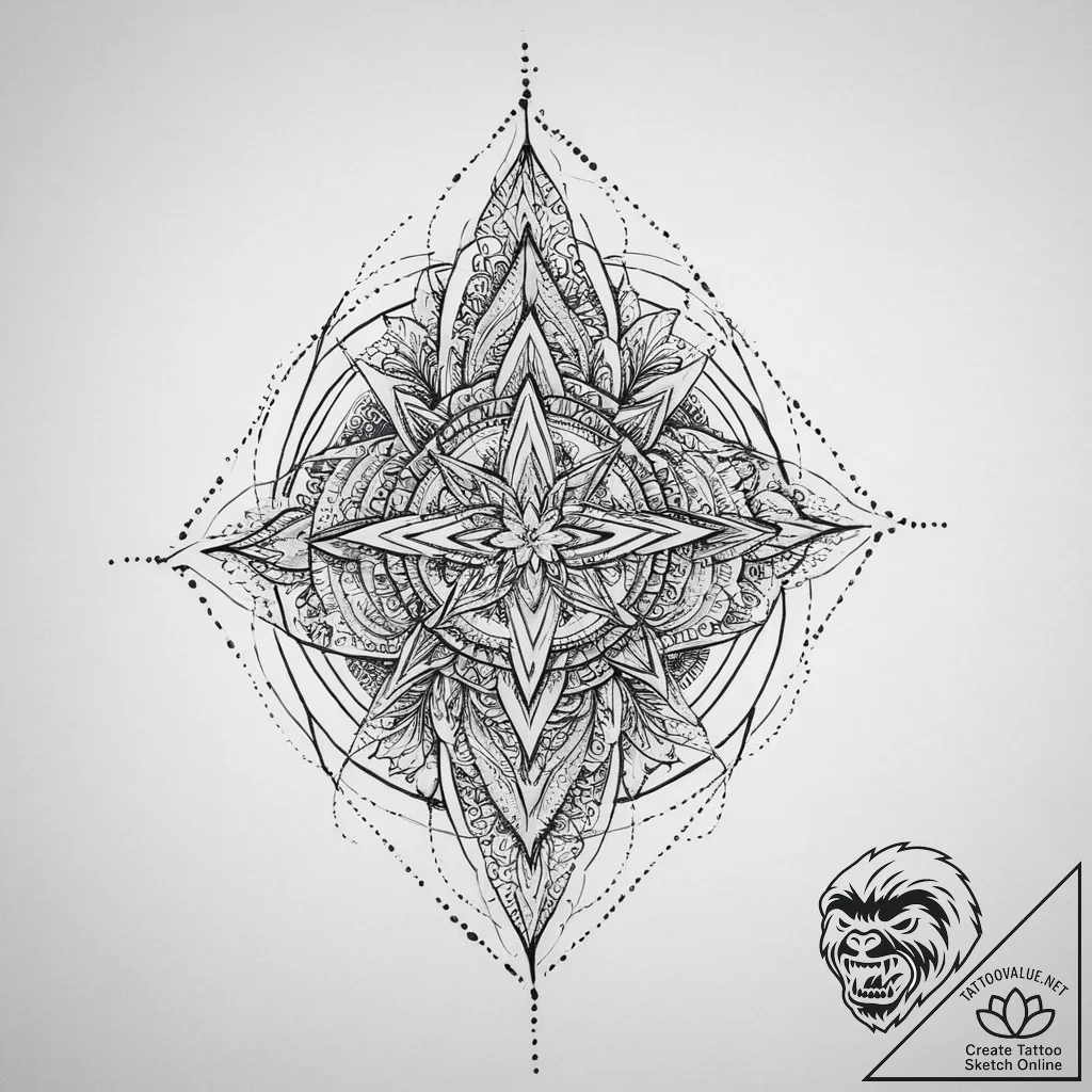 Tattoo sketch sacred narrative, tattoo drawin... - tattoo sketch (№1755948442_0, 23.08.2025 11:27) — tattoovalue.net