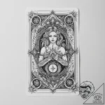 Tattoo sketch tarot card magician, tattoo ske… – tattoo sketch (№1755948639_0, 23.08.2025 11:30) — tattoovalue.net