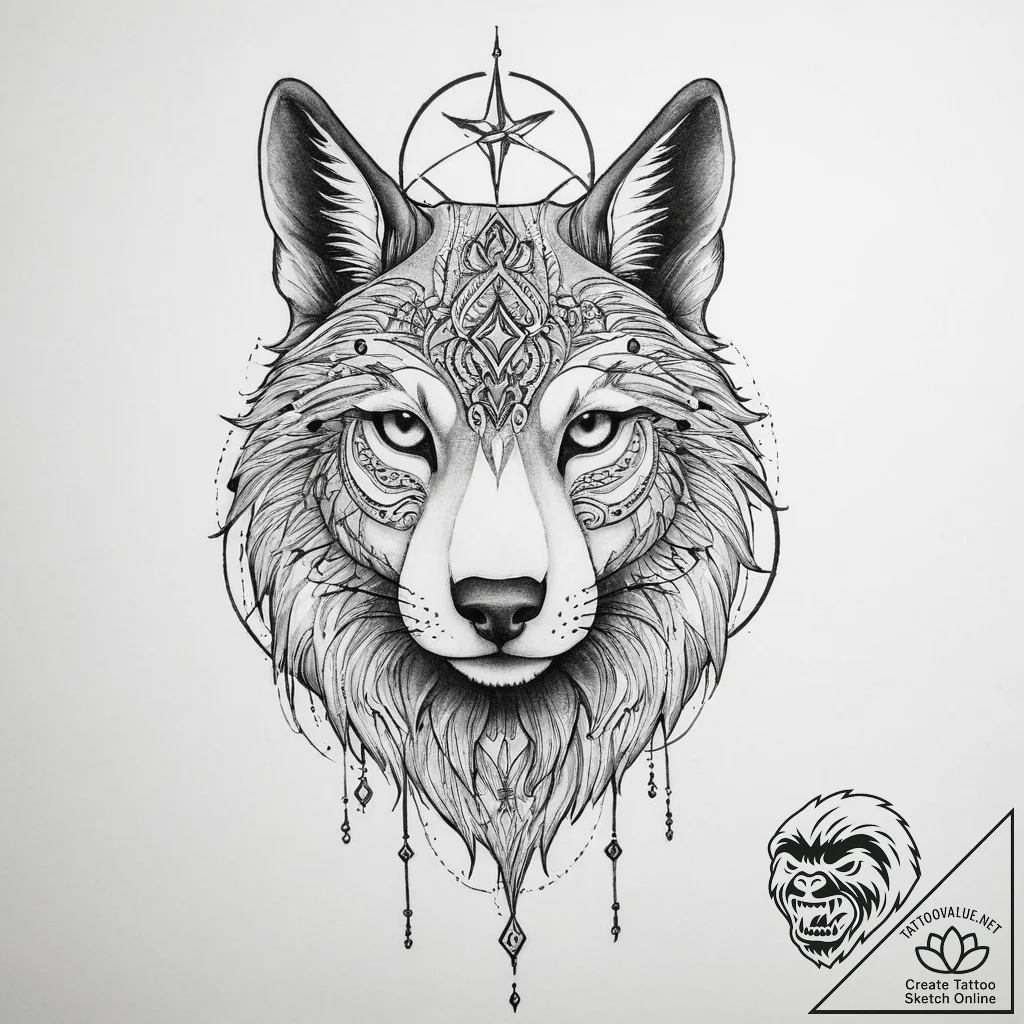 Tattoo sketch blessed animal - tattoo sketch (№1755949031_0, 23.08.2025 11:37) — tattoovalue.net