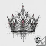 Tattoo sketch tiara, artistic tattoo sketch,… – tattoo sketch (№1755950013_0, 23.08.2025 11:53) — tattoovalue.net