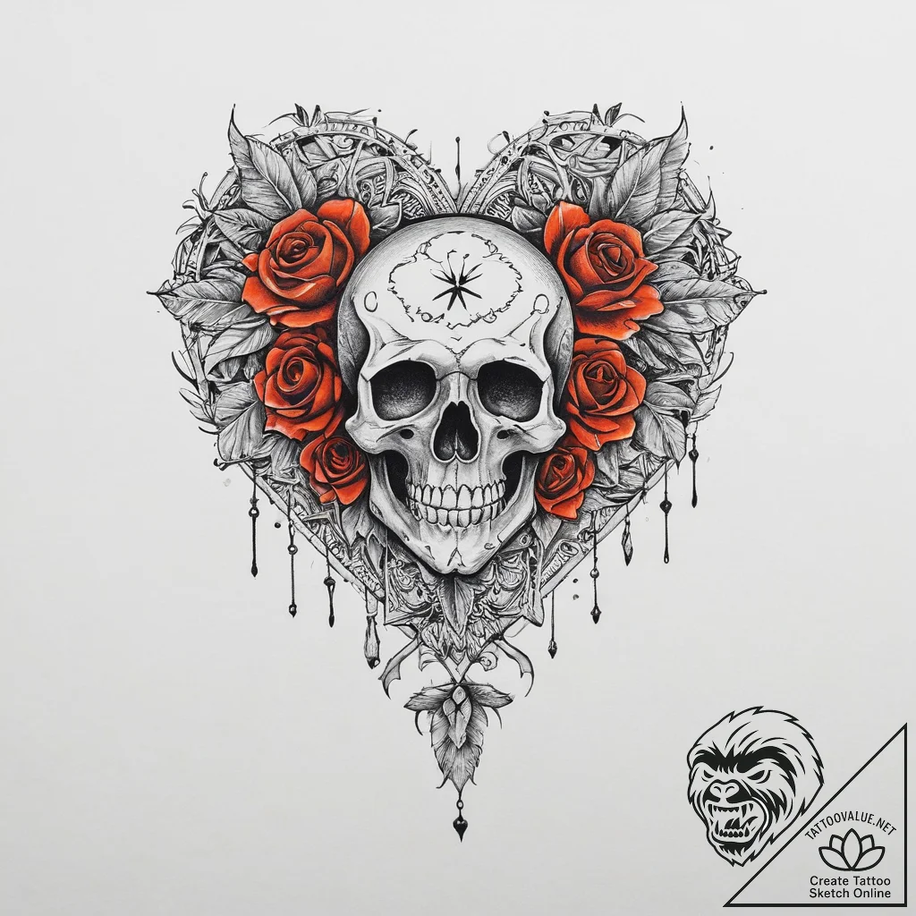 Tattoo sketch heart tattoo, tattoo line art,... - tattoo sketch (№1755950406_0, 23.08.2025 12:00) — tattoovalue.net