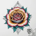 Tattoo sketch геометрическая роза, tattoo dra… – tattoo sketch (№1755951184_0, 23.08.2025 12:13) — tattoovalue.net