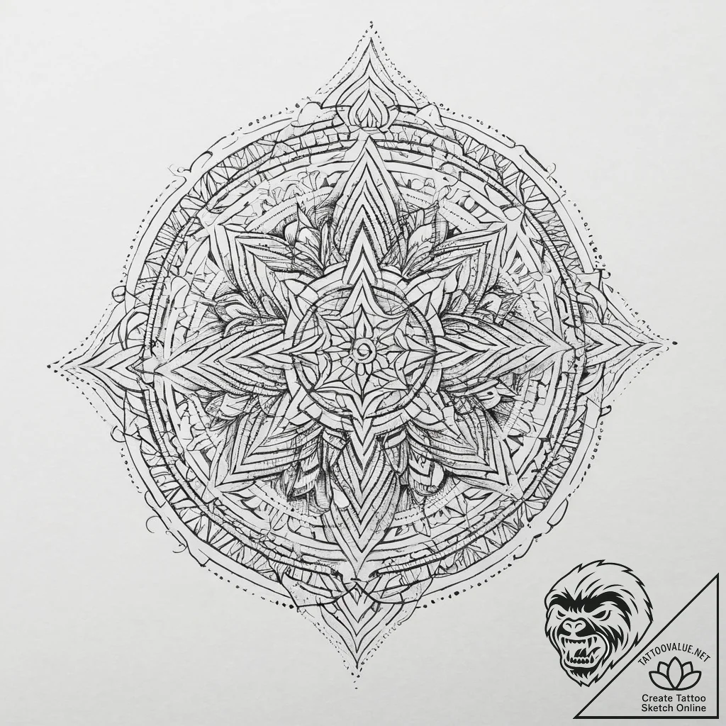 Tattoo sketch mythical tattoo, ink illustrati... - tattoo sketch (№1755951378_0, 23.08.2025 12:16) — tattoovalue.net