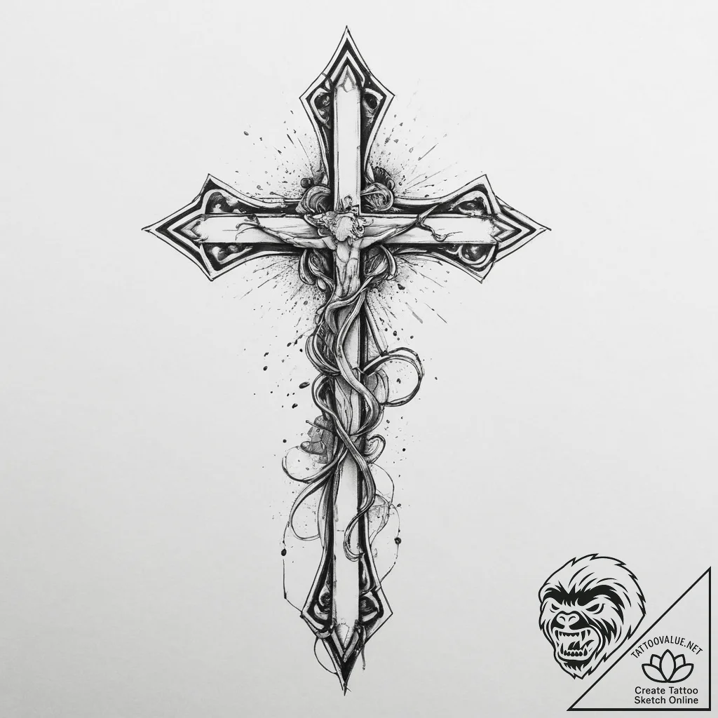 Tattoo sketch dust, tattoo drawing outline, r... - tattoo sketch (№1755951767_0, 23.08.2025 12:22) — tattoovalue.net