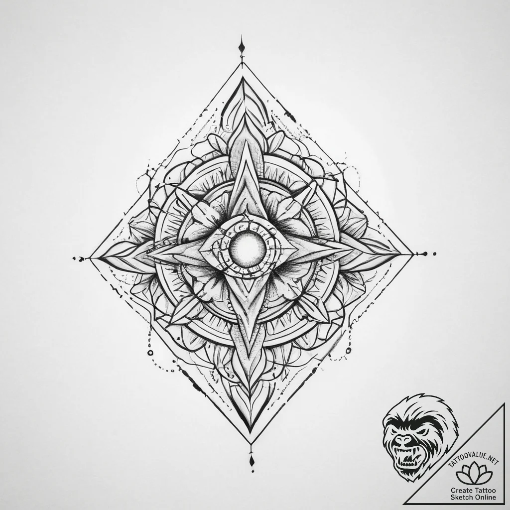 Tattoo sketch graphic геометрические фигуры - tattoo sketch (№1755952348_0, 23.08.2025 12:32) — tattoovalue.net