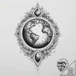 Tattoo sketch spirit of the earth, tattoo lin… – tattoo sketch (№1755952543_0, 23.08.2025 12:35) — tattoovalue.net