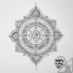 Tattoo sketch chakra symbols – tattoo sketch (№1755953124_0, 23.08.2025 12:45) — tattoovalue.net