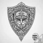 Tattoo sketch shield, concept art for tattoo,… – tattoo sketch (№1755955061_0, 23.08.2025 13:17) — tattoovalue.net