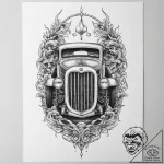 Tattoo sketch hot rod exhaust, tattoo flash s… – tattoo sketch (№1755955255_0, 23.08.2025 13:20) — tattoovalue.net