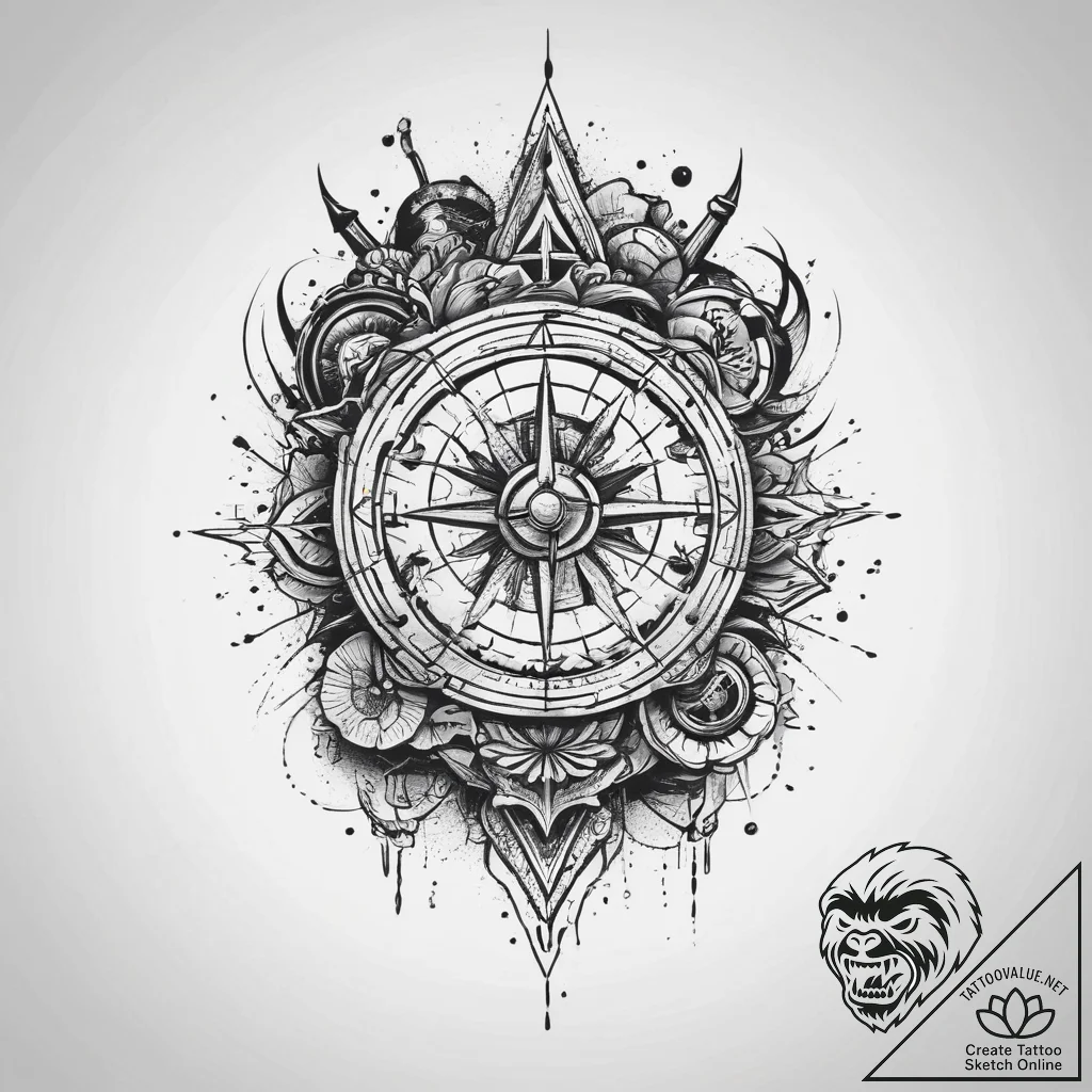 Tattoo sketch a family motto, tattoo flash sh... - tattoo sketch (№1755955449_0, 23.08.2025 13:24) — tattoovalue.net