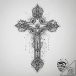 Tattoo sketch blessed being, tattoo line art,… – tattoo sketch (№1755956030_0, 23.08.2025 13:33) — tattoovalue.net