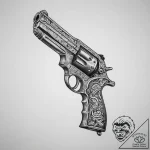 Tattoo sketch chicano пистолет, artistic tatt… – tattoo sketch (№1755956418_0, 23.08.2025 13:40) — tattoovalue.net