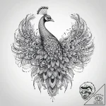 Tattoo sketch peacock tattoo, ink illustratio… – tattoo sketch (№1755958935_0, 23.08.2025 14:22) — tattoovalue.net