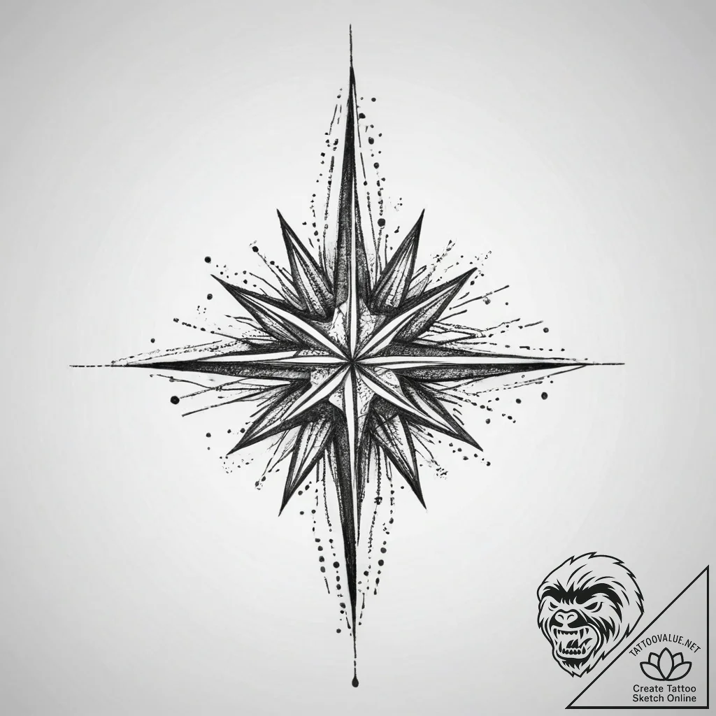 Tattoo sketch stars tattoo, artistic tattoo s... - tattoo sketch (№1755959904_0, 23.08.2025 14:38) — tattoovalue.net