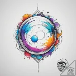 Tattoo sketch cosmic sphere, concept art for… – tattoo sketch (№1755960874_0, 23.08.2025 14:54) — tattoovalue.net