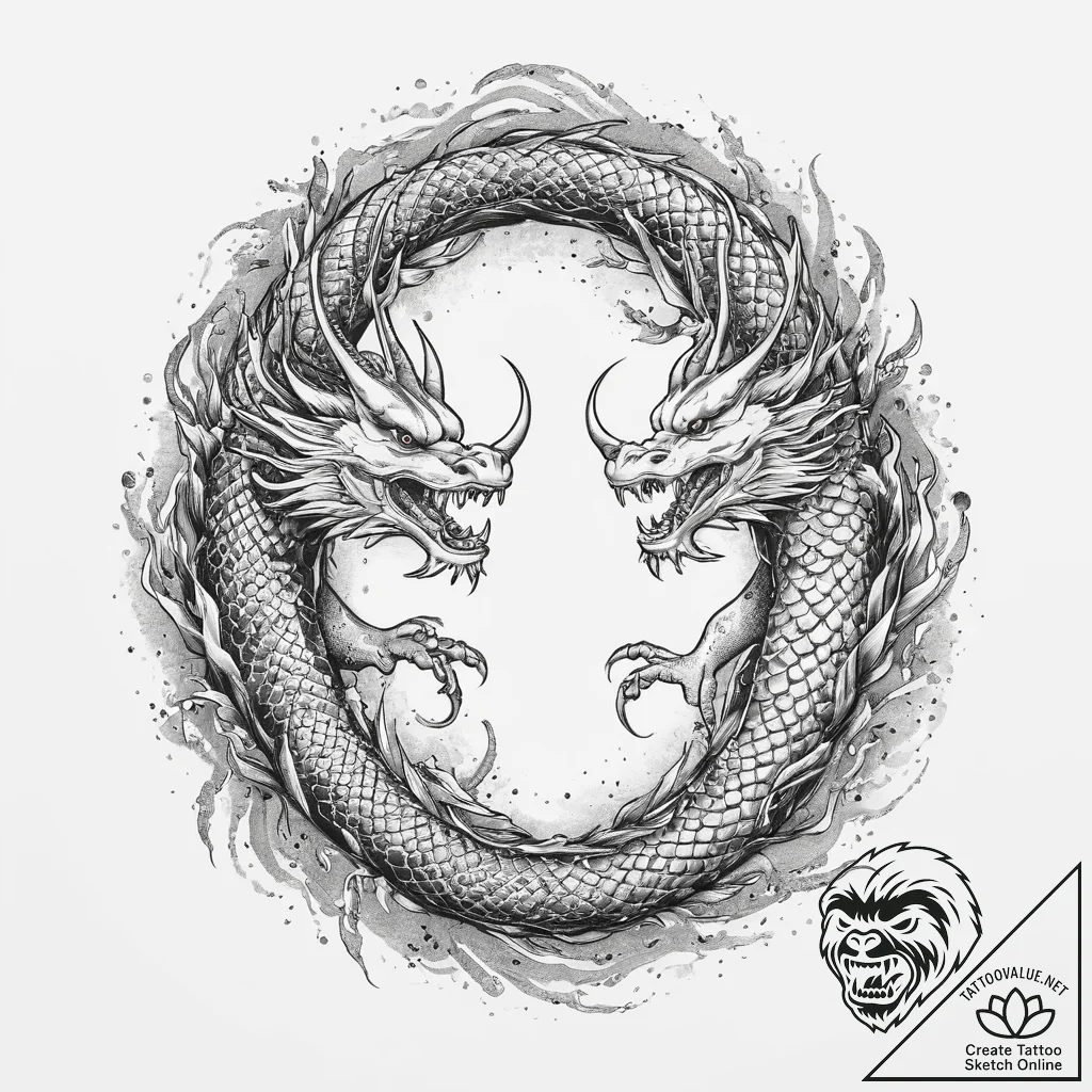 Tattoo sketch hands with a rope, ink illustra... - tattoo sketch (№1755963590_0, 23.08.2025 15:39) — tattoovalue.net