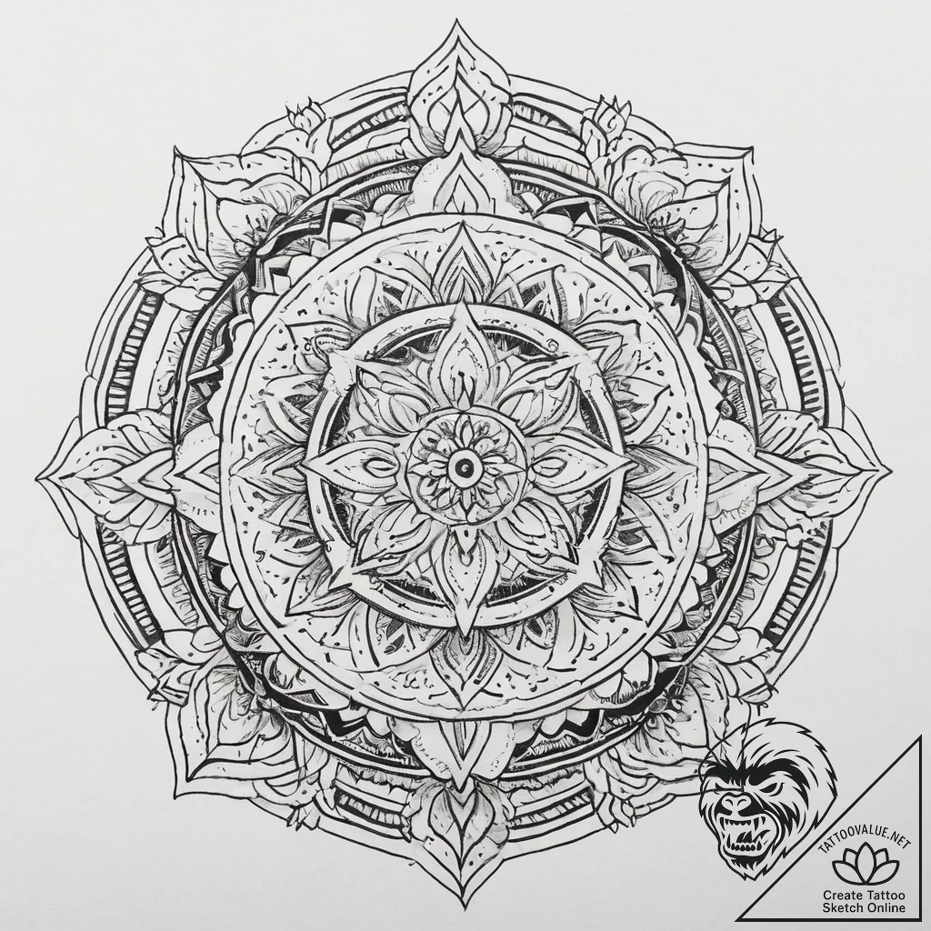 Tattoo sketch shadow, tattoo flash sheet desi... - tattoo sketch (№1755964368_0, 23.08.2025 15:52) — tattoovalue.net