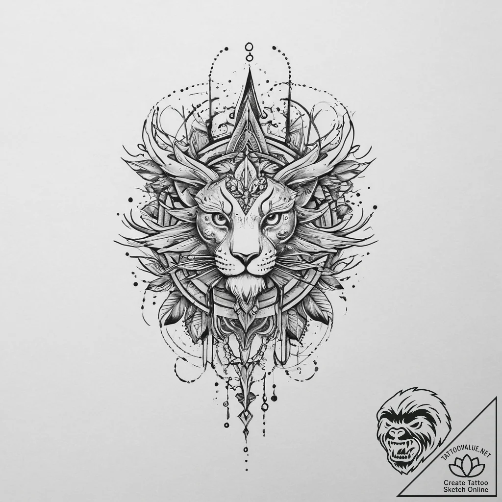 Tattoo sketch puzzle, tattoo flash sheet desi... - tattoo sketch (№1755964756_0, 23.08.2025 15:59) — tattoovalue.net