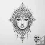 Tattoo sketch shamanic journey – tattoo sketch (№1755965336_0, 23.08.2025 16:08) — tattoovalue.net