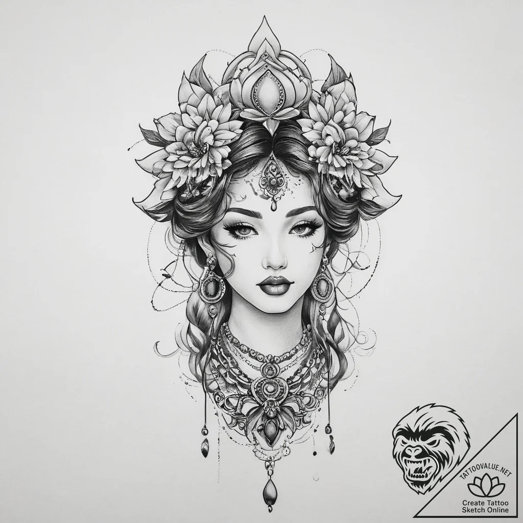 Tattoo sketch jade - tattoo sketch (№1755969196_0, 23.08.2025 17:13) — tattoovalue.net