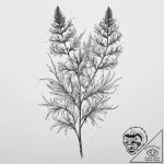 Tattoo sketch fennel plant, tattoo line art,… – tattoo sketch (№1755969961_0, 23.08.2025 17:26) — tattoovalue.net