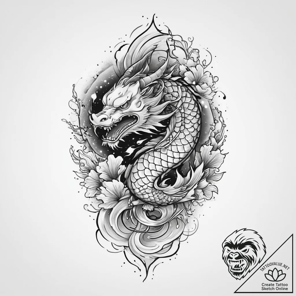 Tattoo sketch cosmic space, artistic tattoo s... - tattoo sketch (№1755970753_0, 23.08.2025 17:39) — tattoovalue.net